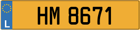 Trailer License Plate